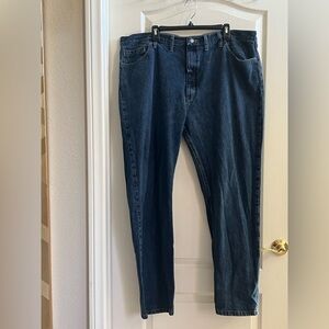 Wrangler Men's Deep Blue Relaxed Jeans